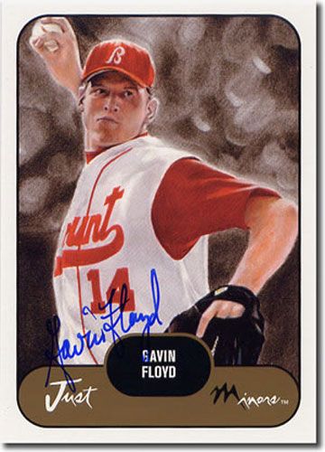 2002 Gavin Floyd Rookie WHITE Short-Print Auto RC WHITE SOX #/50