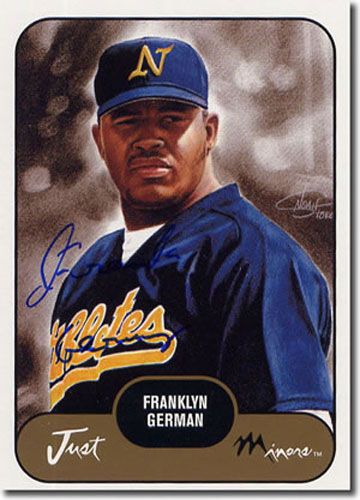 2002 Franklyn German Rookie WHITE Short-Print Auto RC Mint