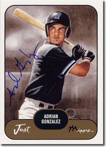 2002 ADRIAN GONZALEZ Rookie WHITE Short-Print Auto RC Mint DODGERS #/75