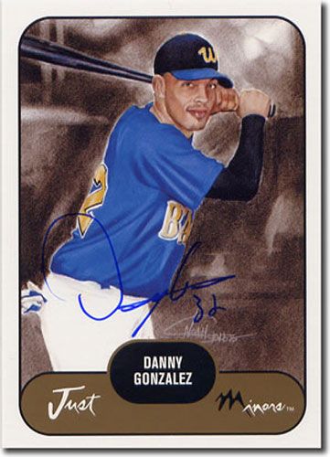 2002 Danny Gonzalez Rookie WHITE Short-Print Auto RC Mint