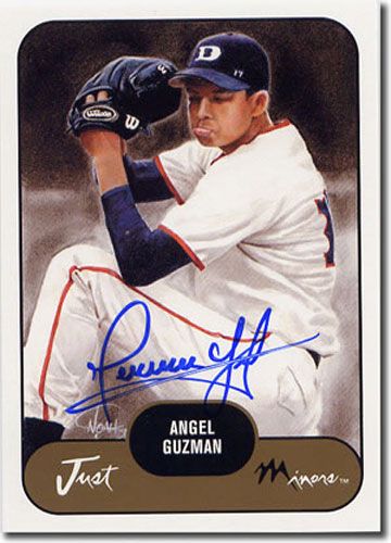 2002 Angel Guzman Rookie WHITE Short-Print Auto RC Mint #/200