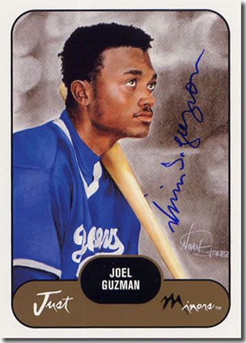 2002 Joel Guzman Rookie WHITE Short-Print Auto RC Mint #/200