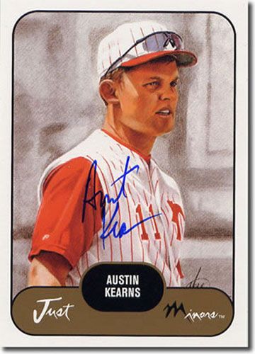 2002 Austin Kearns Rookie WHITE Short-Print Auto RC Mint #/50