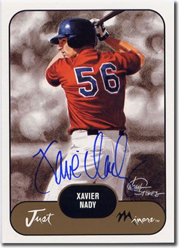 2002 Xavier Nady Rookie WHITE Short-Print Auto RC Mint #/50