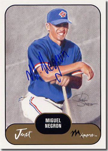 2002 Miguel Negron Rookie WHITE Short-Print Auto RC Mint