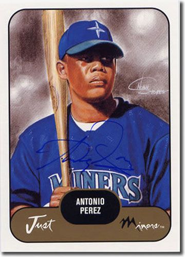 2002 Antonio Perez Rookie WHITE Short-Print Auto RC Mint #/200