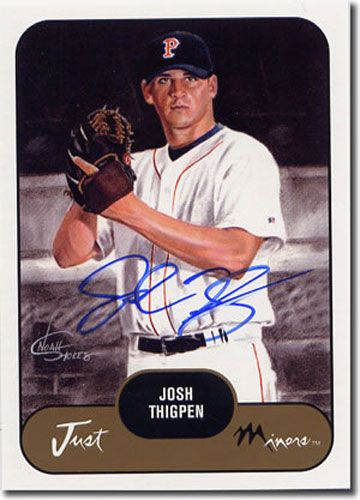 2002 Josh Thigpen Rookie WHITE Short-Print Auto RC Mint #/200