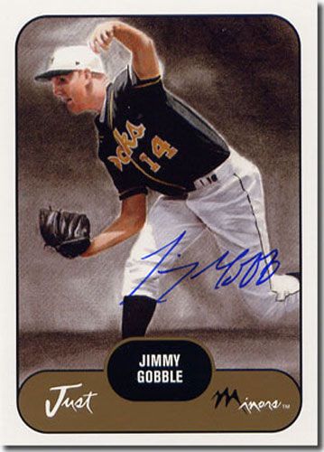 2002 Jimmy Gobble Rookie WHITE SP Auto RC #/1200