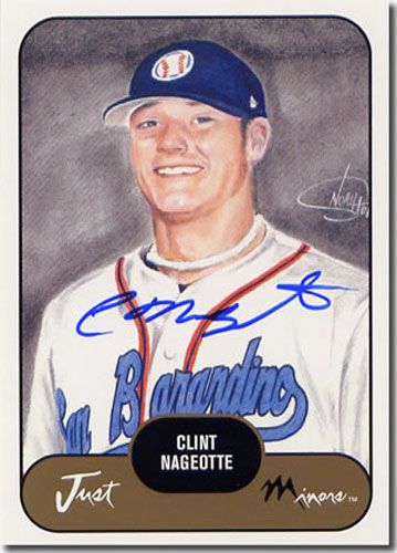 2002 Clint Nageotte Rookie WHITE SP Auto RC #/1200