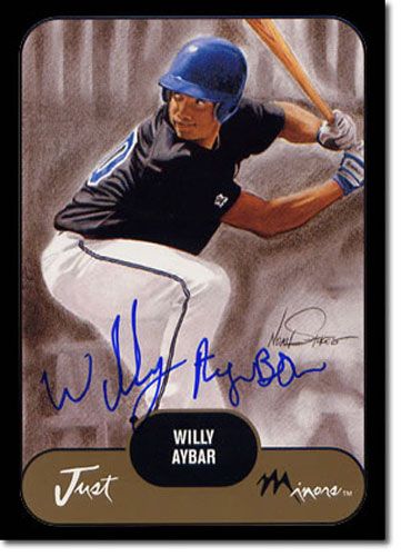 2002 Willy Aybar Rookie Autograph Black Auto RC #/25