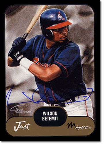 2002 Wilson Betemit Rookie Autograph Black Auto RC #/25