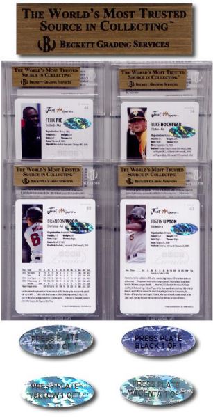 2002 Gavin Floyd Rookie Printing Press Plate BGS RC 1/1