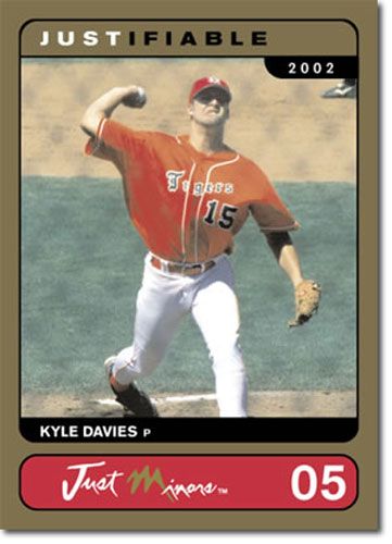 2002 Rare Insert Kyle Davies GOLD Rookie RC #/1000