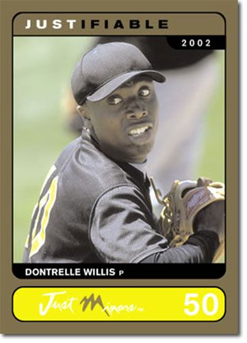 2002 Rare Insert Dontrelle Willis GOLD Rookie RC #/1000