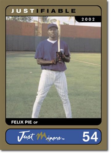 2002 Rare Insert Felix Pie GOLD Rookie RC #/1000
