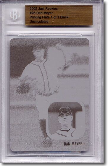 2002 Dan Meyer Rookie Press Plate RC BGS 1/1