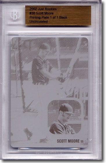 2002 Scott Moore Rookie Press Plate RC BGS 1/1