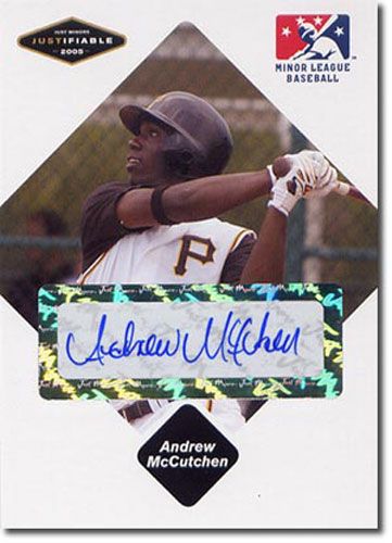 2005 ANDREW McCUTCHEN Rookie Autograph Mint Short-Print AUTO RC