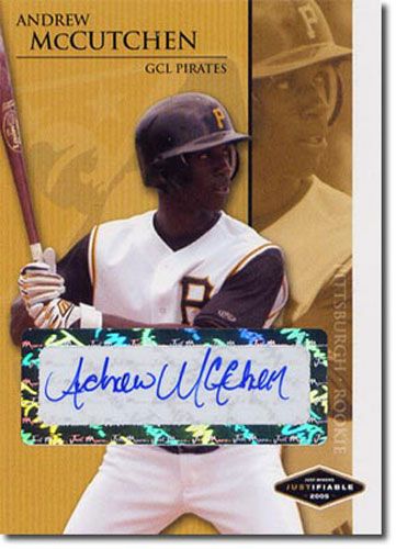 2005 ANDREW McCUTCHEN Rookie WHITE Autograph Mint Auto RC #/200