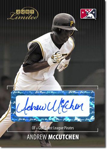 2006 ANDREW McCUTCHEN Autograph Rookie BLACK Auto RC #/25