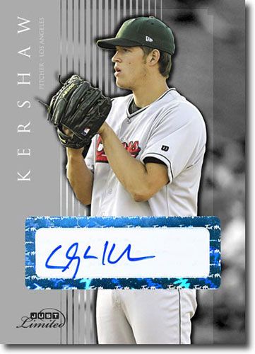 2007 CLAYTON KERSHAW Autograph Rookie SILVER Auto RC DODGERS #/100