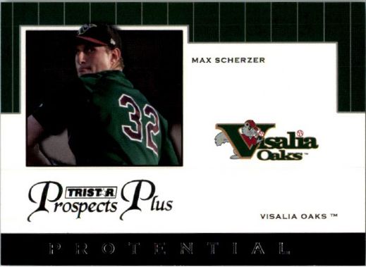 2007 * MAX SCHERZER * TriStar Prospects Plus Rookie PROTENTIAL RC TIGERS
