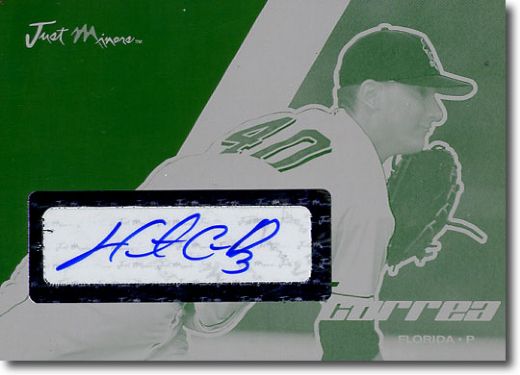 2008 Hector Correa Autograph Rookie Printing Press Plate Auto RC 1/1