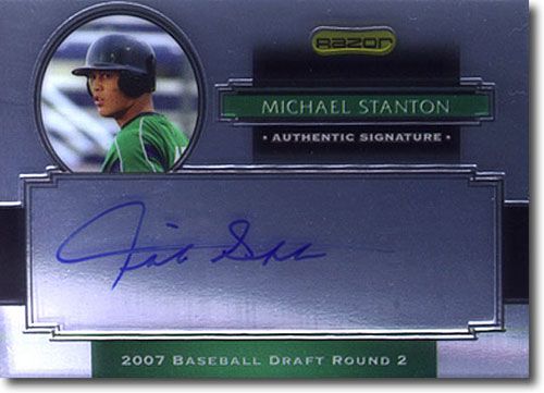 10-Ct 2008 Razor Silver Giancarlo (Michael Mike) Stanton + METAL Chrome Auto RC