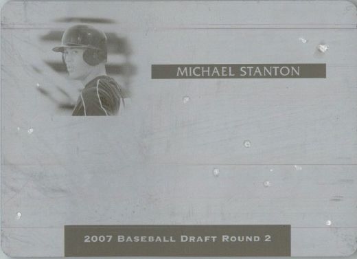 GIANCARLO (Mike) STANTON 2008 Razor Rookie Printing Press Plate RC 1/1