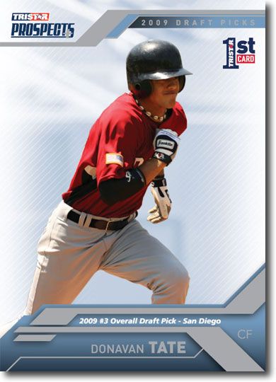 Donavan Tate 2009 TriStar Rookie Mint RC