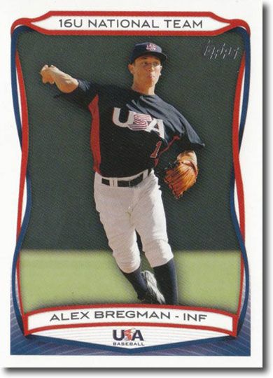 5-Count Lot ALEX BREGMAN 2010 Topps Rookies Team USA RCs ASTROS