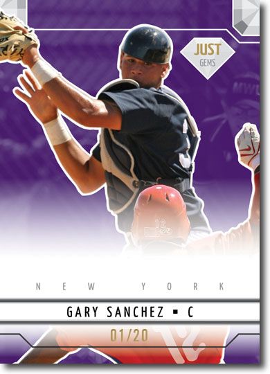 GARY SANCHEZ 2011 Just GEMS Rookie Mint PURPLE Parallel RC #/20