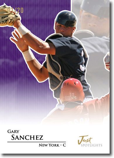GARY SANCHEZ 2011 Just SPOTLIGHTS Rookie Mint PURPLE Parallel RC #/20