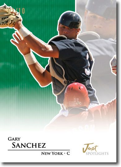 GARY SANCHEZ 2011 Just SPOTLIGHTS Rookie Mint GREEN Parallel RC #/10