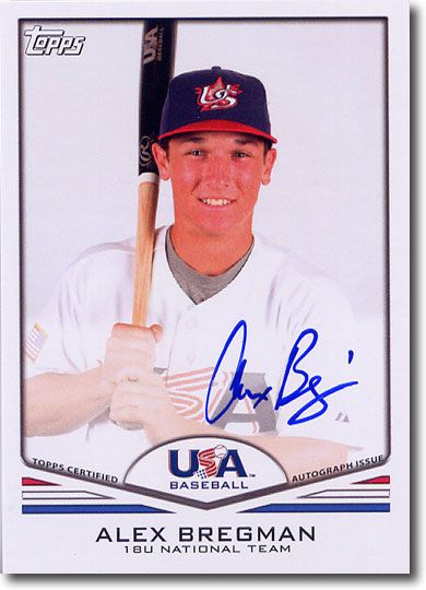 ALEX BREGMAN 2011 Topps USA Autograph Rookie Auto RC