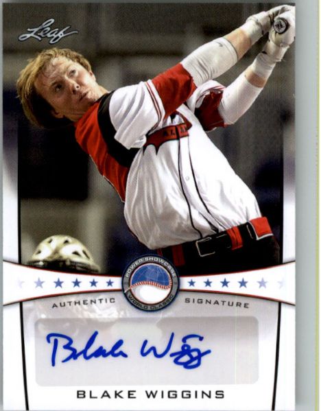 BLAKE WIGGINS 2013 Leaf Power Showcase Autograph Rookie Auto RC