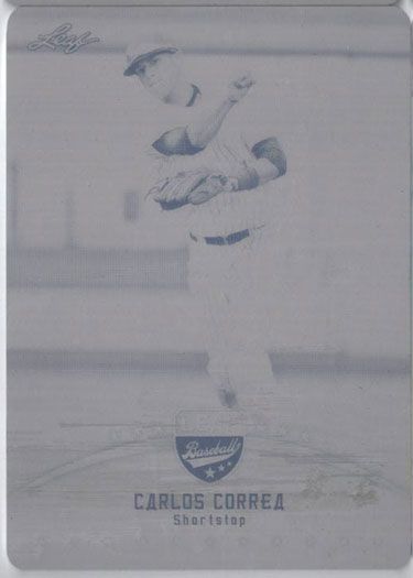 CARLOS CORREA 2014 Leaf Rookie Baseball Press Plate ASTROS 1/1