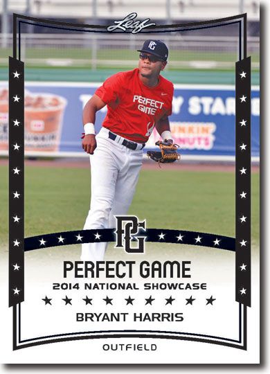 BRYANT HARRIS 2014 Leaf Perfect Game All-American SHOWCASE Rookie