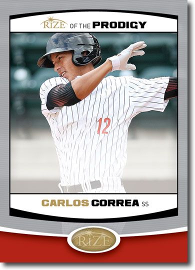 5-Count Lot CARLOS CORREA 2012 Rize Rookie PRODIGY RCs