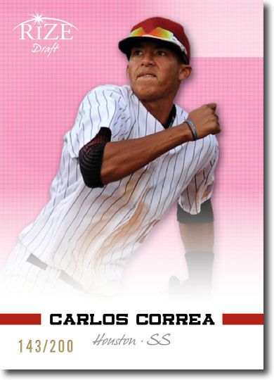 CARLOS CORREA 2012 Rize Rookie PINK Paragon RC #/200