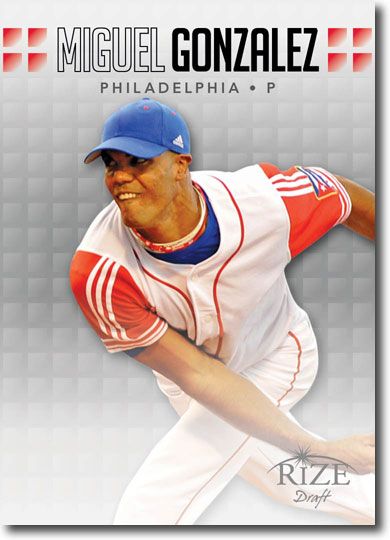 MIGUEL ALFREDO GONZALEZ 2013 Rize Draft Baseball Rookie Card RC