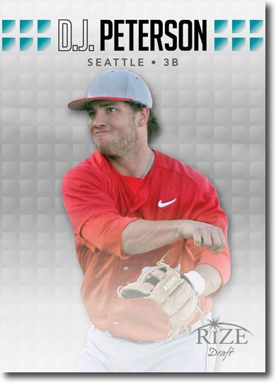 D.J. PETERSON 2013 Rize Draft Baseball Rookie Card RC
