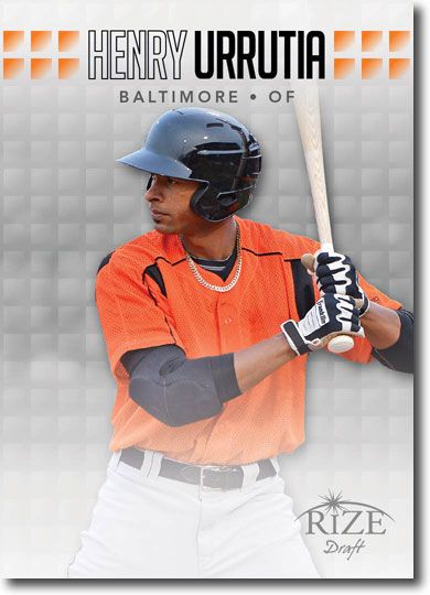 HENRY URRUTIA 2013 Rize Draft Baseball Rookie Card RC