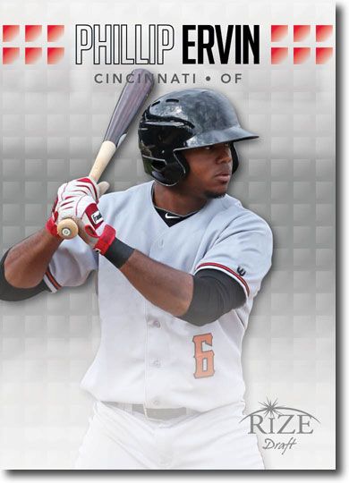 10-Ct Lot PHILLIP ERVIN 2013 Rize Baseball Rookies Draft RCs