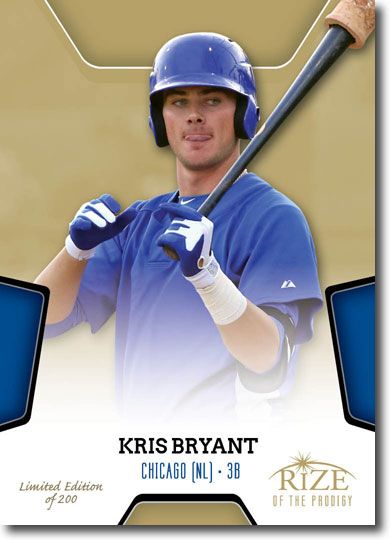 KRIS BRYANT 2013 Rize Rookie GOLD Paragon PRODIGY RC LE/200