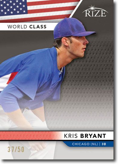 KRIS BRYANT 2013 Rize Rookie BLACK Paragon WORLD CLASS RC #/50