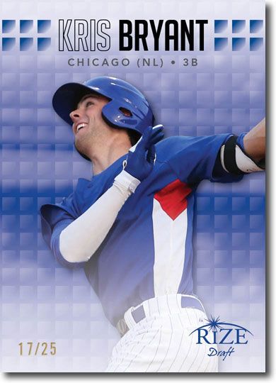KRIS BRYANT 2013 Rize Rookie Emerald BLUE Paragon RC #/25