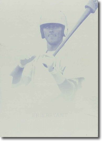 KRIS BRYANT 2013 Rize Rookie Printing Press Plate PRODIGY RC 1/1