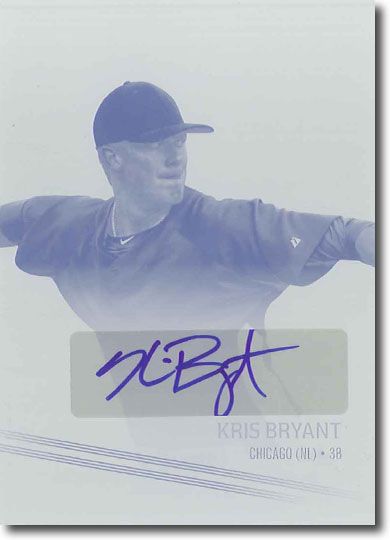 KRIS BRYANT 2013 Rize Autograph Printing Press Plate EMERGENCE RC 1/1