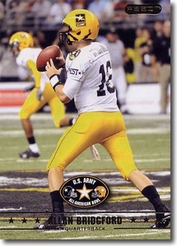 2009 Allan Bridgford Razor / Leaf US Army All-American Football RC